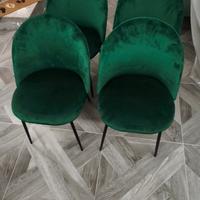 Sedie velluto nuove top qualità 