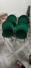 Sedie velluto nuove top qualità 