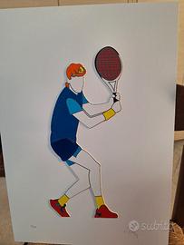 marco lodola ,opera Grafica novità  sinner 