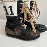 Stivali bambina 24 come nuovi pelle dentro e fuori