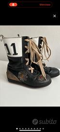 Stivali bambina 24 come nuovi pelle dentro e fuori