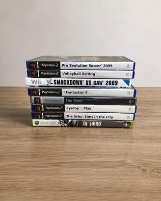 Lotto Giochi PS2 Wii Xbox 360 Originali – 8 Giochi