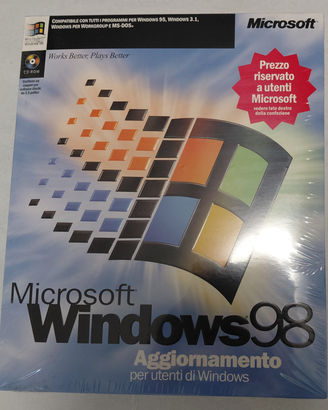 Microsoft Windows 98 Upgrade ITA Big Box