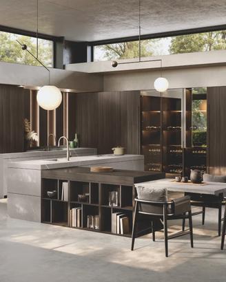 Cucina con Isola-Tavolo-Dispensa / da Mobilificio