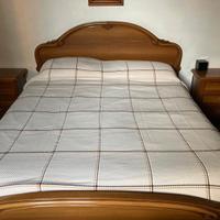 Copriletto beige di lana