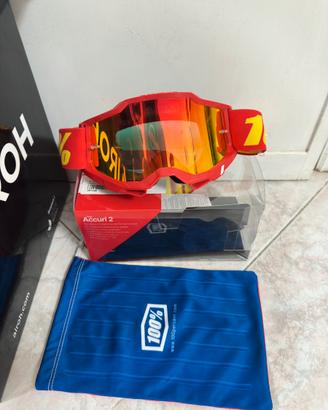 Maschera 100% Accuri 2 Red- Lente a Spe