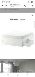 letto Ikea Brimnes con cassettoni