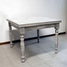 Tavolo Allungabile Quadrato Shabby Chic 100x100 - Arredamento e Casalinghi  In vendita a Bologna