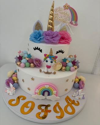 Torta scenografica unicorno