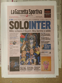 Gazzetta Sportiva Inter triplete 2010