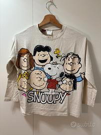 Maglia manica lunga con stampa di Snoopy