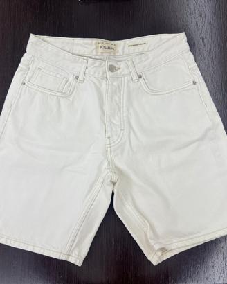 pantaloncini jeans uomo bianchi pull & bear eur38
