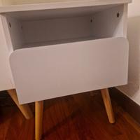 comodino moderno bianco 