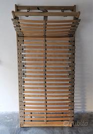 RETE SINGOLA A DOGHE 90 x 190 con ALZATA MANUALE