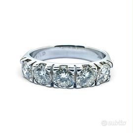Bibigi anello in oro bianco 750 diamanti