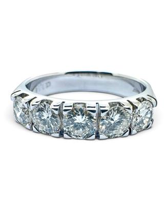 Bibigi anello in oro bianco 750 diamanti