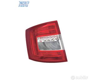 FANALE SINISTRO PER SKODA OCTAVIA SW 13-16 BIANCO 