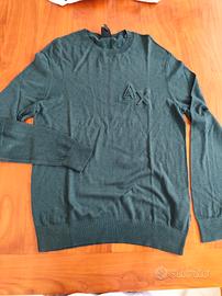 maglia armani exchange taglia S uomo verde scuro
