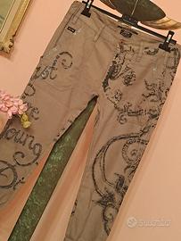 pantaloni donna  strass