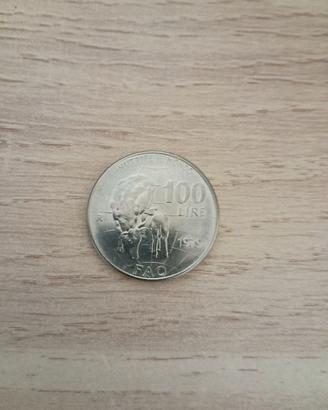 Moneta 100 Lire FAO anno 1979