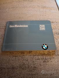 libretto uso e manutenzione BMW 2500