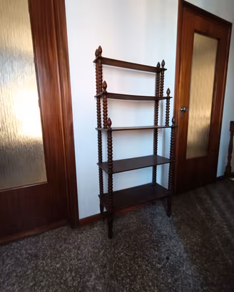 Etagere vinta scaffale fine 800 restaurata in noce