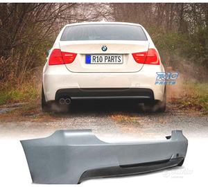 PARAURTI POSTERIORE BMW E90 LOOK M DOPPIA USCITA