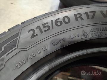 4 GOMME 215 60 17 INVERNALI 90/99% COME NUOVE