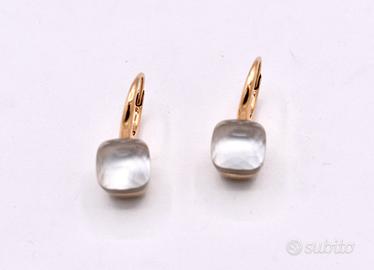 pomellato orecchini nudo gelè oro rosa 18 kt