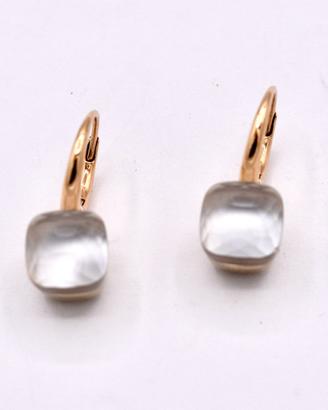 pomellato orecchini nudo gelè oro rosa 18 kt