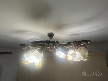 Lampadario plafoniera 6 luci