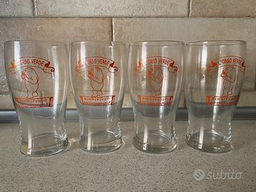 Set 4 Boccali di Birra Orso Verde