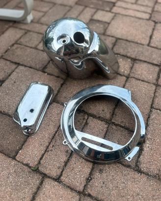 Ricambi vespa Coprivolano cuffia carburatore Cromo