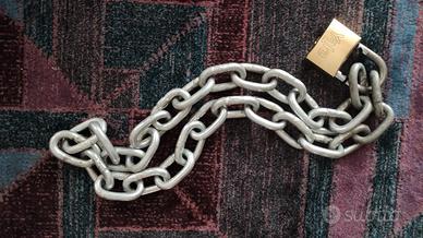 Catena + lucchetto antifurto moto da 120CM