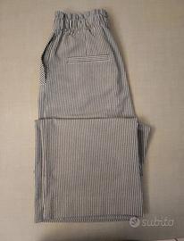 Pantaloni culotte H&M righe bianche blu