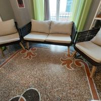 set divano e poltrone da interno e da giardino