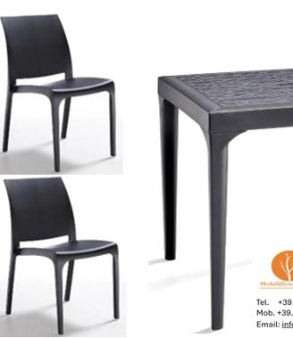 Sedie Tavoli Polipropilene Esterno Bar Pub 0307