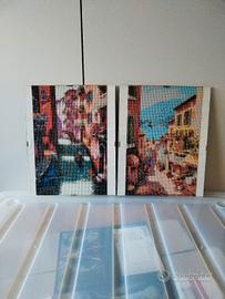 Coppia Quadri Diamond Painting - Paesaggio Italia