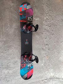 Nitro Team 155 Snowboard + Attacchi Ride EX Tg. L