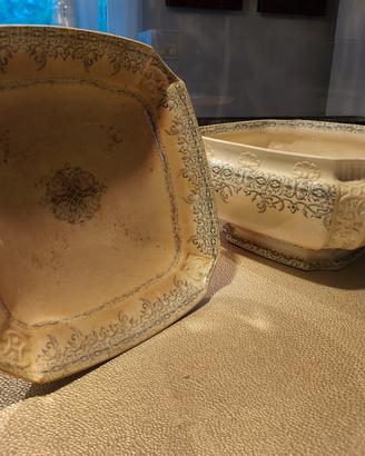 coppia ceramiche vintage Francia Grasse 