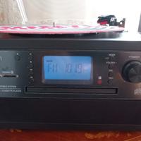 stereo hi fi compatto CD + vinile  + Radio...