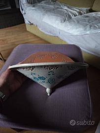 Applique artigianale da parete in terracotta