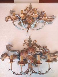 coppia applique a 4 luci