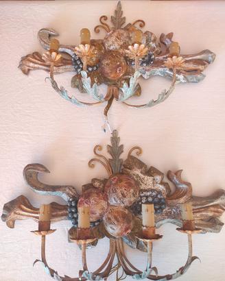 coppia applique a 4 luci