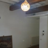 Lampadario in corda e vimini