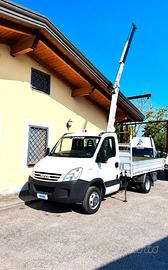 IVECO DAILY 35C12 GRU +CASSONE FISSO DA 3,60 METRI
