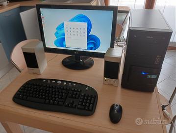 PC fisso Completo Monitor 22" SSD 480 Garanzia 