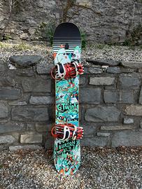 Tavola da Snowbord e Attacchi Burton gtwin cartel