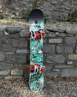 Tavola da Snowbord e Attacchi Burton gtwin cartel