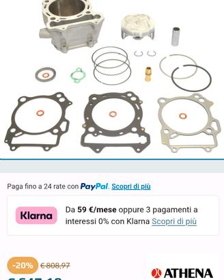 Gruppo termico Athena big bore 435 Drz 400